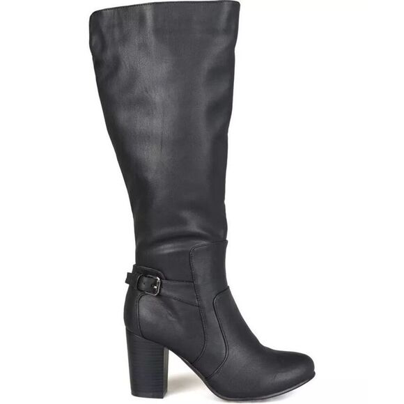 JOURNEE COLLECTION Women's Carver Boots, Color: Black. size: 8 - Picture 1 of 8